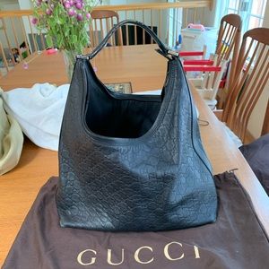 Used leather Gucci bag